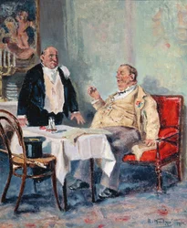 In een restaurant, 1914